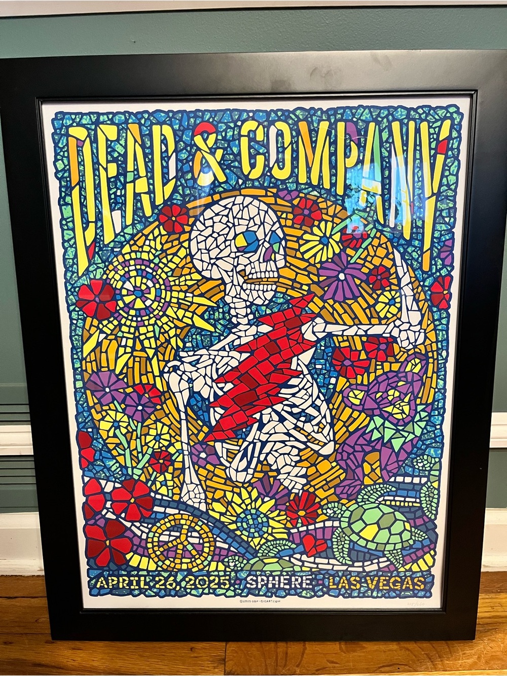 Dead & Company Concert Poster, April 26, 2025 at the Sphere, Las Vegas